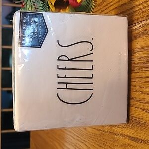 Rae Dunn NIP CHEERS Beverage Napkins